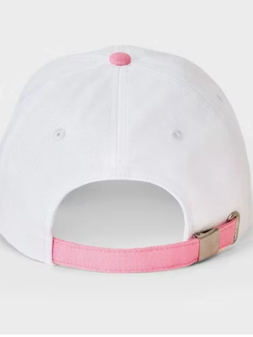 “RUNNERS CLUB” ALL IN MOTION BASEBALL HAT CAP WHITE PINK ADJUSTABLE ATHLETIC OS